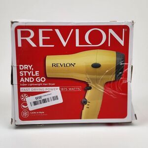 Revlon RVDR5260 Compact Hair Dryer 1875W Lightweight Travel Yellow